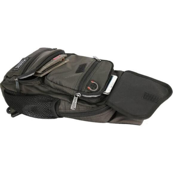Sling Bag Chest Bag, Black - Picture 7 of 7